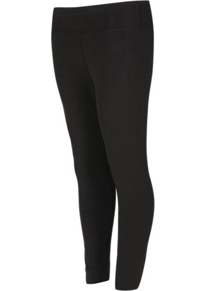 Leggings Kadın Tek Alt Siyah Tayt v3