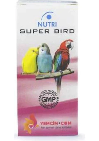 Super Bird Muhabbet Kuşu, Sultan Papağanı ve Diğer Kafes Kuşları Için Süper Vitamin 50 ml