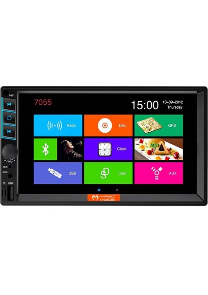 Magıcvoıce MV-5418 Usb/sd/fm/aux/bluetooth 7 Dokunmatik Mekaniksiz Double Oto Teyp