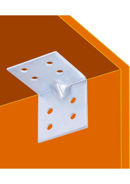 Mobilya Dolap Köşe Bağlantı Sabitleme L Demir Gönye 40X40X40 mm (5 Adet)