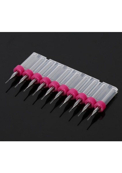 - Karbür Pcb Kesme Cnc Ahşap Işleme Matkap Ucu 0.8mm 10 Adet