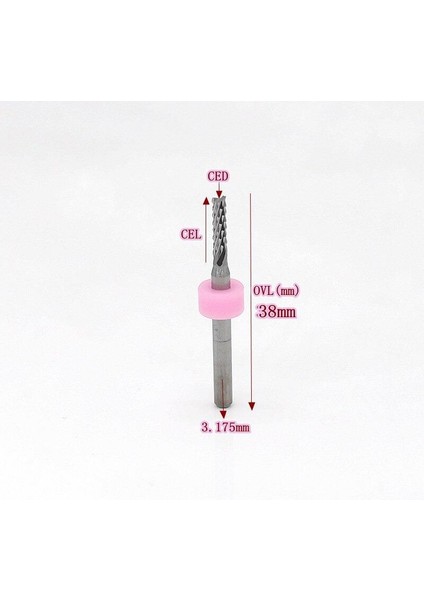 - Karbür Pcb Kesme Cnc Ahşap Işleme Matkap Ucu 0.8mm 10 Adet