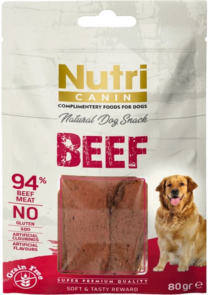 Sığır Etli Tahılsız Nutri Canin 80GR Köpek Ödülü