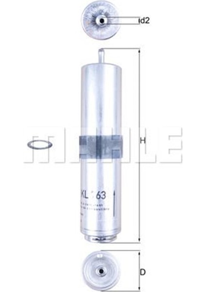 Yakıt Filtresi E90 316D-318D-320D 05 E84 X1 09 Mahle KL763D