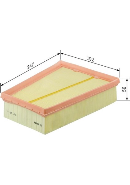 Hava Filtresi Megane Iıı-Scenıc Iıı 09 1.4tce-1.5dcı-1.4 16V-1.6 16V-1.9DCI Fluence 1.5dcı F026400138