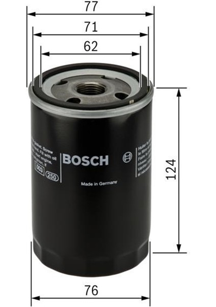 0986TF0058 Yağ Filtresi Focus-Fıesta Iıı-V-Escort-Mondeo-Conncet 1.6 16V-1.8 16V-2.0-16V 0451103259