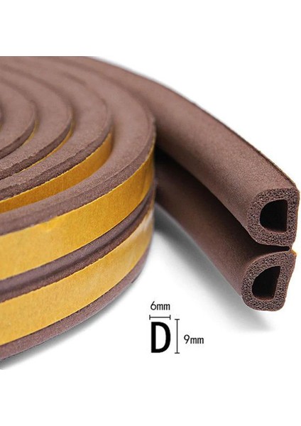 Kapı Pencere Fitili Soğuk Izolasyon Bandı Kahverengi 2x3=6 mt fiyatları