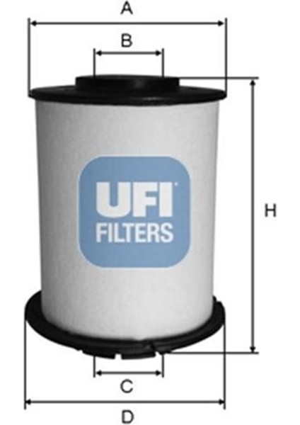 Yakıt Filtresi Chevrolet Aveo Sedan 1.3d-Aveo Hb 1.2-1.4-1.6 2011 Oe Ufı 2603300