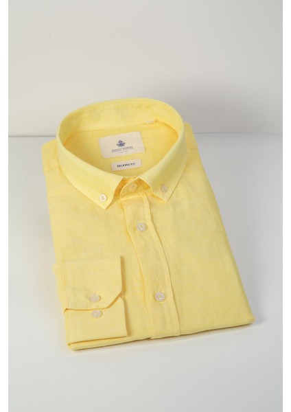 Relaxed Fit Düğmeli Yaka Gömlek Neo-Epherest Açık Sarı indirimleri