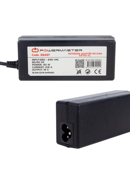 Notebook Adaptör SL-NBA440 Asus 19V/2.15A 5.5*2.5 Uç Powermaster fiyatları