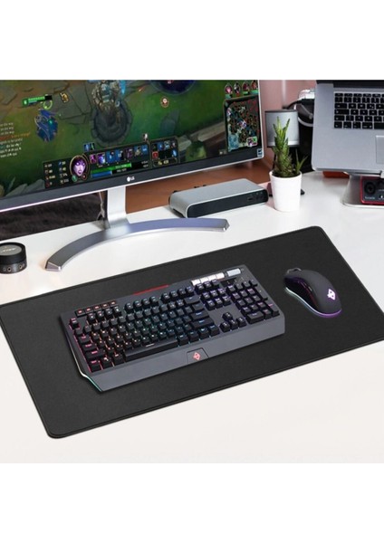 Dikişli 90X 40 Kaydırmaz Taban Oyuncu Mousepad
