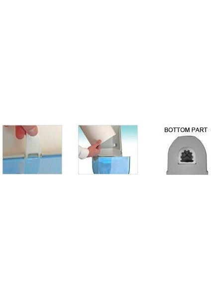 Mini Feedpoint Içten Çekmeli Kağıt Havlu Dispenseri Metalik fırsatları