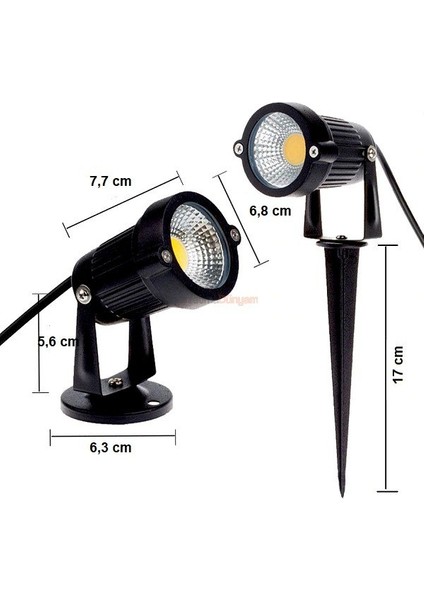 CT-7300 5W LED Bahçe Armatür (Günışığı)