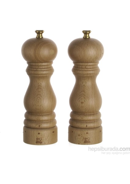 Paris U Select Naturel 2'li Karabiber ve Tuz Değirmen Seti 18CM