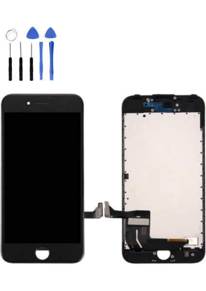 Telefon Kulübesi IPhone 7g LCD Ekran Dokunmatik + Tamir Seti Siyah