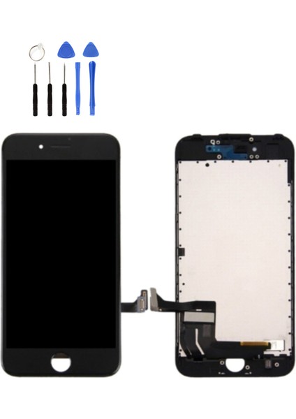 Telefon Kulübesi IPhone 7g LCD Ekran Dokunmatik + Tamir Seti Siyah