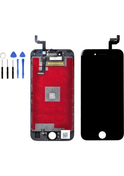 Telefon Kulübesi IPhone 6s Plus LCD Ekran Dokunmatik + Tamir Seti Siyah