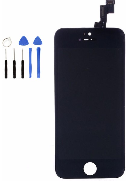 IPhone 5s LCD Ekran Dokunmatik + Tamir Seti Siyah
