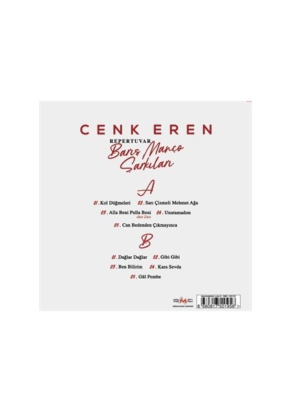 Cenk Eren - Repertuvar Şarkıları (Plak)