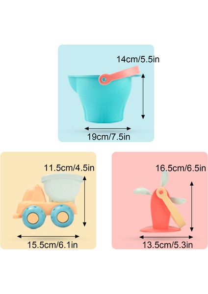 17 Parça Plaj Oyuncak Kum Seti (Yurt Dışından)