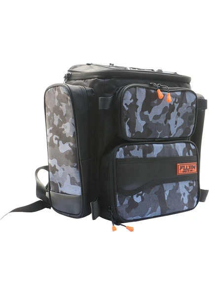 Black Camo Back Pack - Balıkçı Sırt Çantası