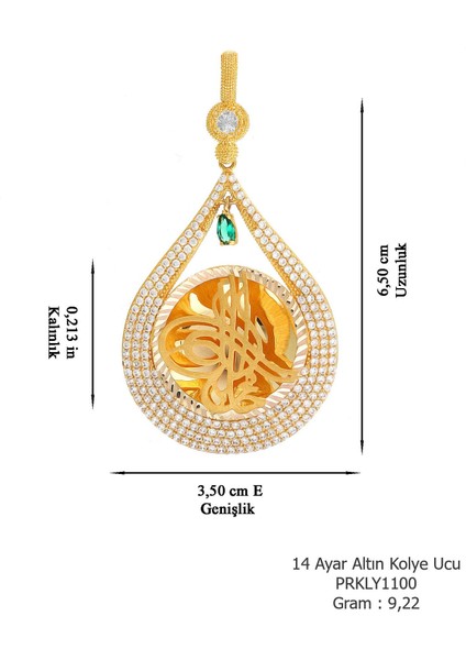 Prenses Pırlanta Kadın 14 Ayar Altın Damla Model Osmanlı Tuğrası modelleri