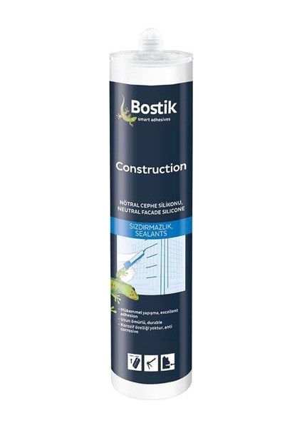 Construction Nötral Cephe Silikonu Siyah