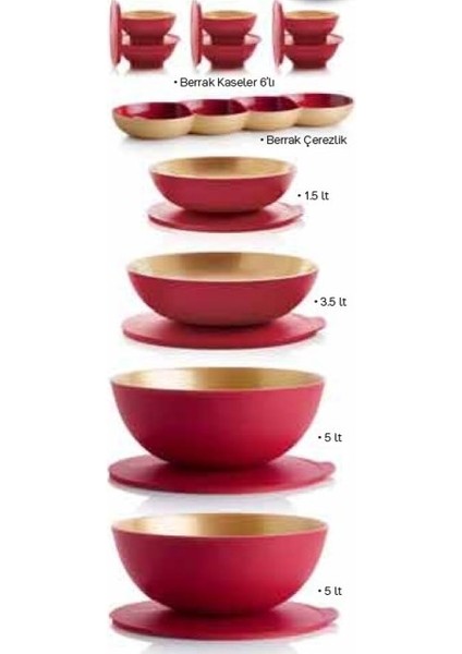 Berrak Saklama Kabı Set