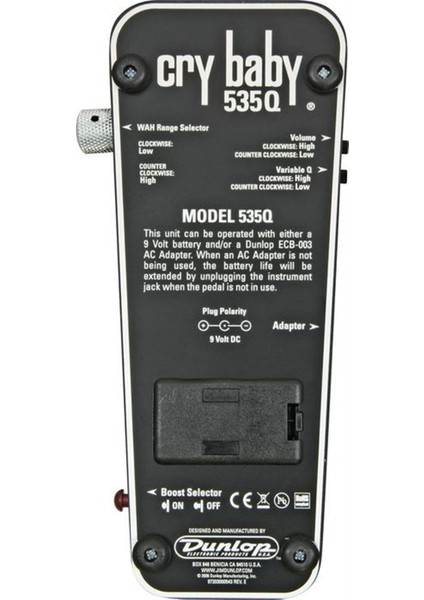 535Q Cry Baby Multi Wah Pedalı modelleri