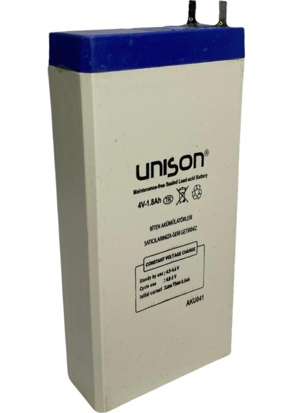 Unıson 4 Volt 1.8 Amper Kuru Akü 4V 1.8A