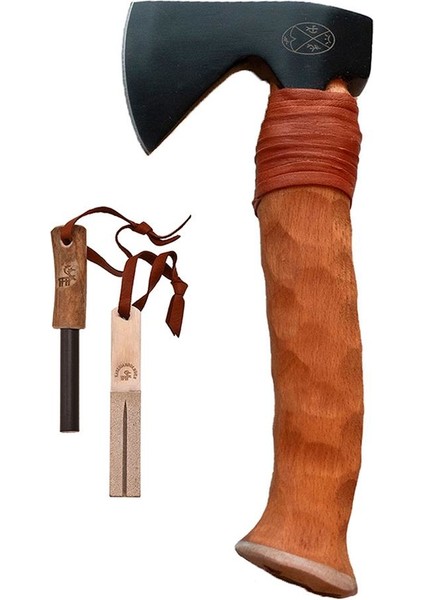 Forest Axe Metsamies Brun Balta Set (Kutulu)