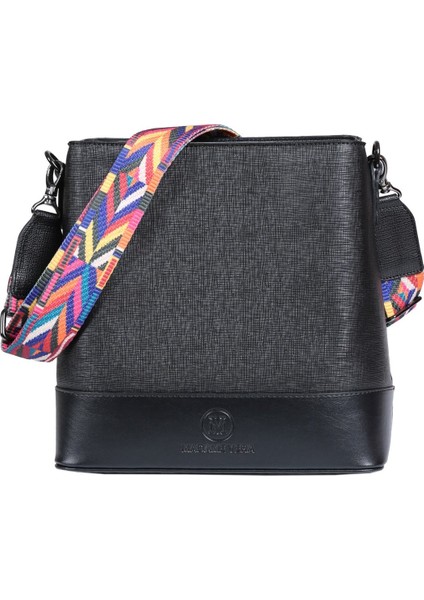 Çanta Kadın Çapraz Askılı Omuz Çantası Madame Vera MV011 Istanbul Siyah Rk