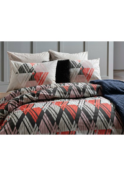 Polycotton Retro Tek Kişilik Nevresim Takımı - Kiremit fiyatları