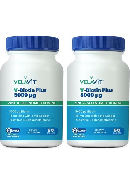 V-Biotin 5000 Mg 60 Tablet 2 Adet