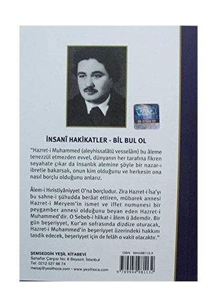 İnsani Hakikatler Bil Bul Ol - Şemseddin Yeşil