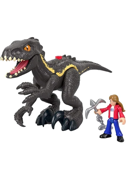 Jurassic World Imaginext Jurassic World Araçlar FMX88 GKL51 Indoraptor ve Maisie