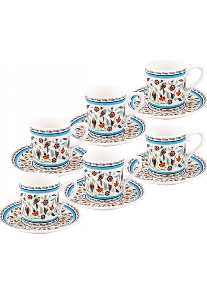 Tulipa 6 Kişilik Kahve Fincan Takımı 80 ml modelleri