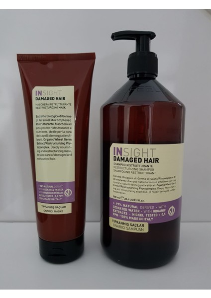 Damaged Hair Yıpranmış Saç Onarıcı Şampuan 900 Ml&250 Ml Onarıcı Maske