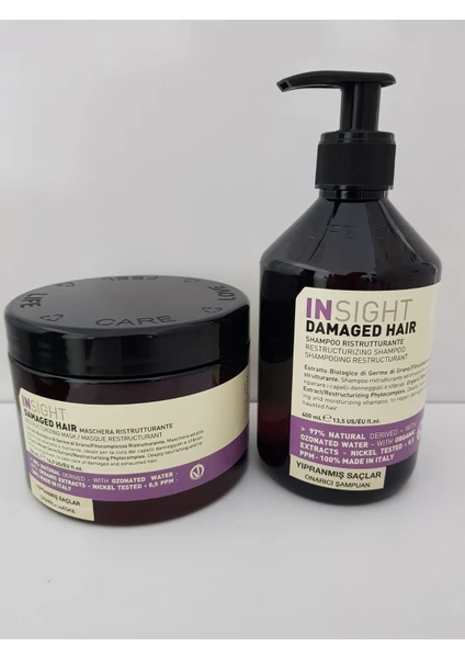 Damaged Hair Yıpranmış Saç Onarıcı Şampuan 400 Ml&500 Ml Onarıcı Maske