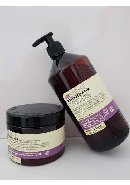 Damaged Hair Yıpranmış Saç Onarıcı Şampuan 900 Ml&500 Ml Onarıcı Maske