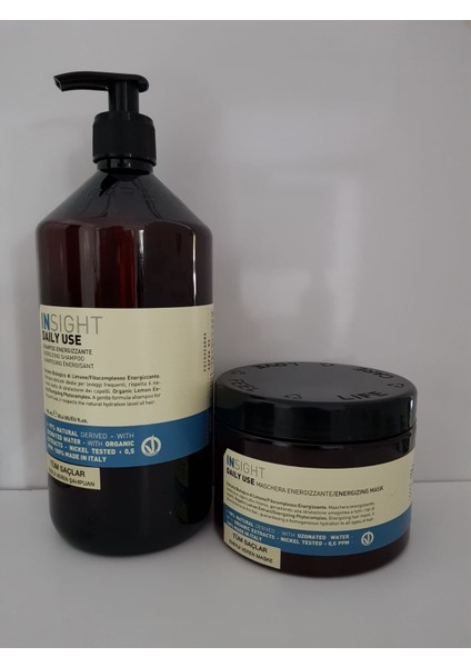 Daily Use Energizing Enerji Veren Günlük Şampuan 900ml&500ml Enerji Veren Günlük Maske