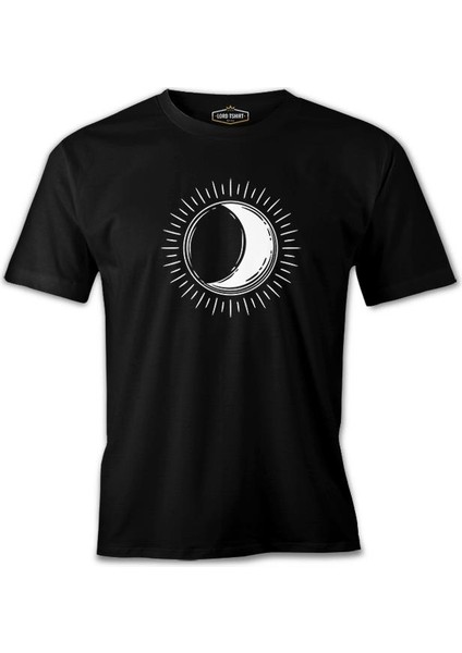 Lordd T-Shirt Full Sun Half Moon Siyah Erkek T-Shirt