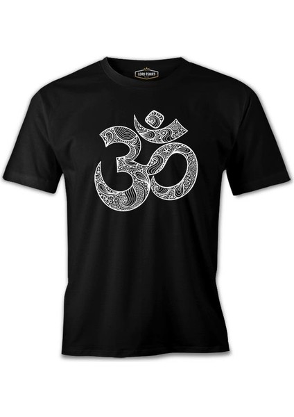 Lordd T-Shirt Yoga - Om Mandela Siyah Erkek T-Shirt