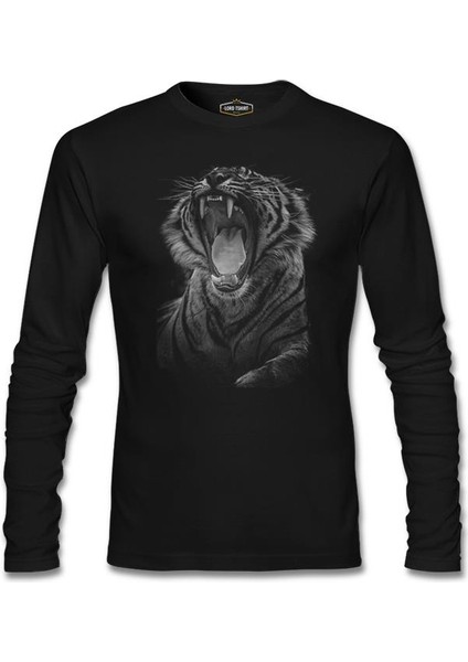 Lordd T-Shirt Roar - Kaplan Siyah Erkek Sweatshirt