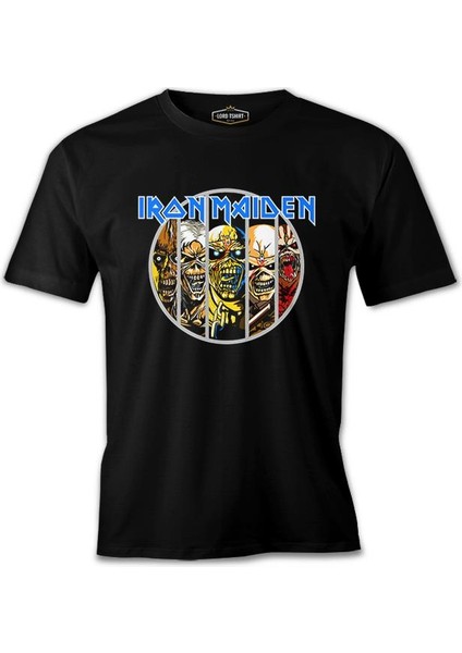 Lordd T-Shirt Iron Maiden - The Evolution Of Eddie Siyah Erkek T-Shirt