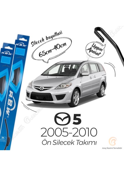 Mazda 5 Muz Silecek Takımı (2005-2010) Rbw