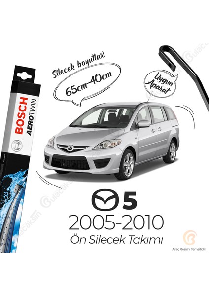 Mazda 5 Muz Silecek Takımı (2005-2010) Bosch Aerotwin fiyatları