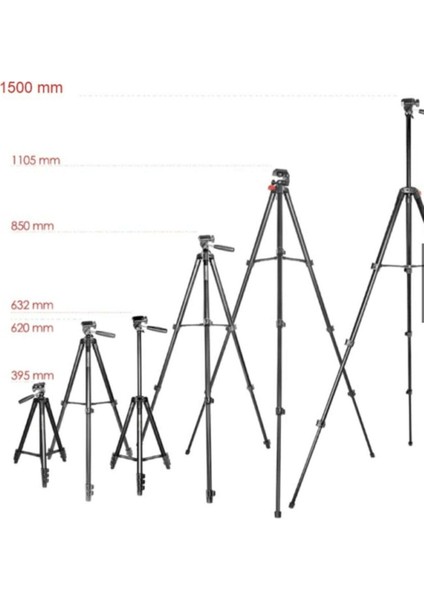 NP-8810 140 cm Tripod Bluetooth Kumandalı Profesyonel Telefon Kamera Tutucu Çantalı Tripot