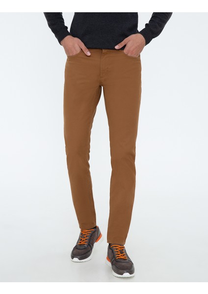 Erkek Haki Slim Fit Kanvas Pantolon 50239836-VR027 fiyatları