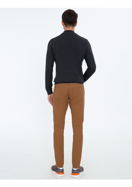 Erkek Haki Slim Fit Kanvas Pantolon 50239836-VR027 fırsatları